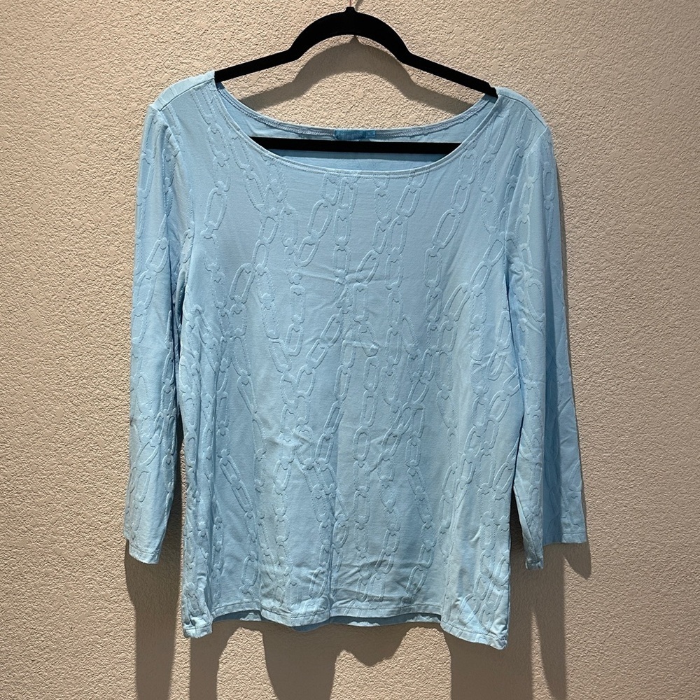 J McLaughlin Elegant Light Blue Women's Top size Xl